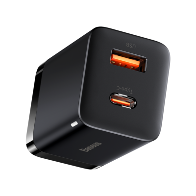 Baseus Super Si Pro Quick Charger C+U 30W Black | Fast Charging Necessity
