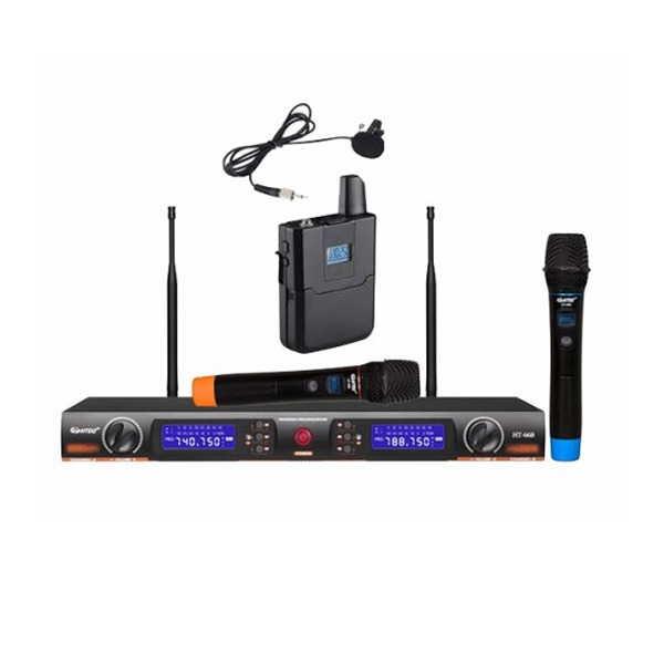 HTDZ HT-66B Wireless Microphone System (1H+1T+2H)