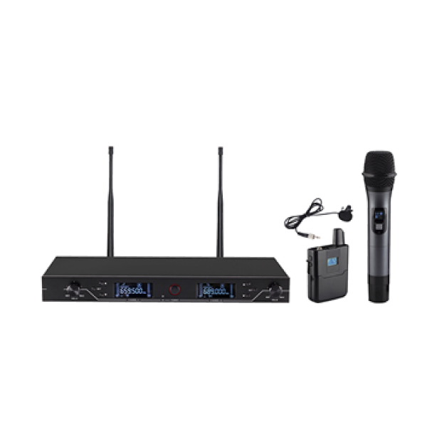 CMX WM-U200C-Wireless Microphone System (1 Hand + 1 Tie + 1 Head)